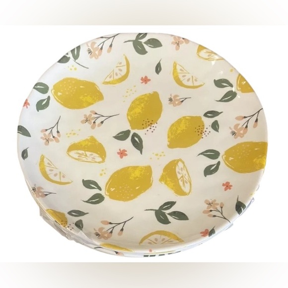 12 Piece Lemon Melamine Dinnerware Dish Set Dinner Plates Salad Plates Bowls New - Picture 6 of 8